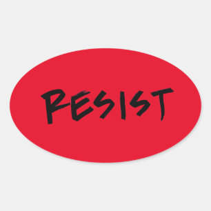 Widerstehen Sie Stickers-4 pro Blatt Ovaler Aufkleber