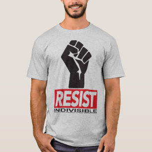 Widerstehen Sie T-Shirt-Farbe auf grauem Shirt