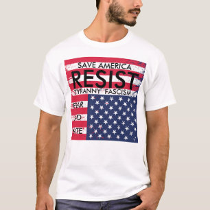 Widerstehen Sie Tyrannei-Faschismus-Furcht- und T-Shirt