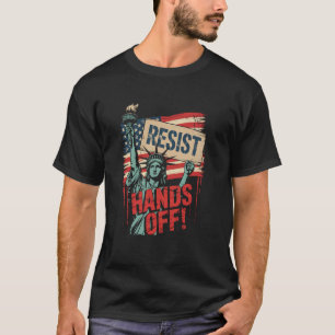 Widerstehen Widerstand Statue der Freiheit Hände w T-Shirt