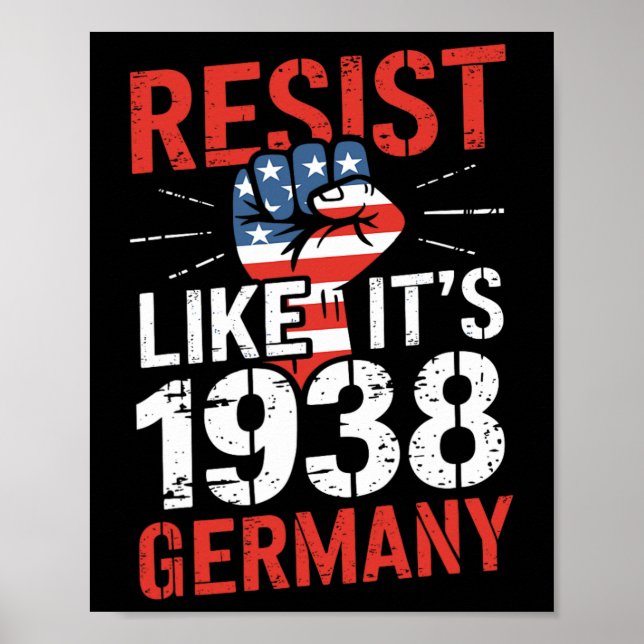 Widerstehen, wie es 1938 Deutschland Aktivisten ab Poster (Vorne)