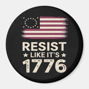 Widerstehen, wie es ist 1776 amerikanische konserv magnet