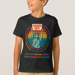 Widersteht dem Widerstand USA Statue der Freiheit T-Shirt