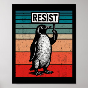 Widersteht Pinguinen gegen Trump Zölle Lustig  Poster