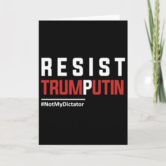 Widersteht Trump Putin  Karte (Vorderseite)
