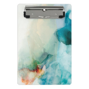Widerwille - blaues Aquarell Mini Klemmbrett