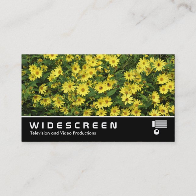 Widescreen 0469 - Gelbe Daisies Visitenkarte (Vorderseite)