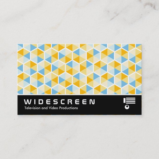 Widescreen 0512 - Hexagon Muster 03 Visitenkarte (Vorderseite)