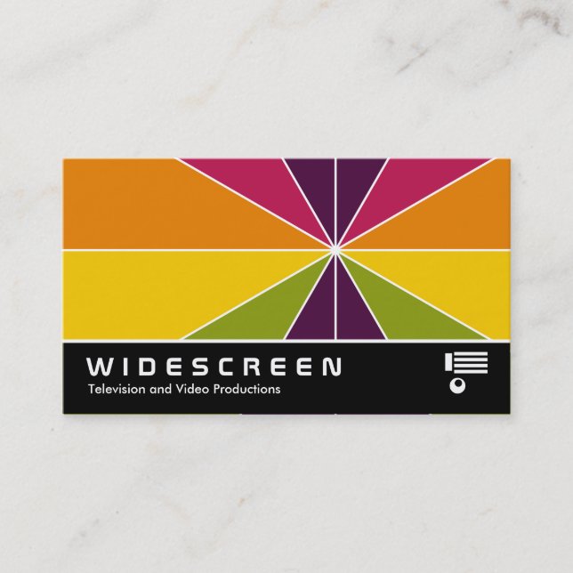 Widescreen 0522 - Farbsegmente 02 Visitenkarte (Vorderseite)