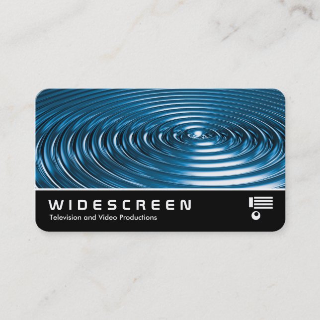 Widescreen 0555 - Rings - Blue Chrome Visitenkarte (Vorderseite)