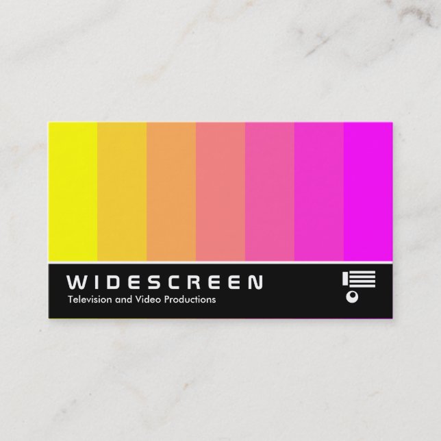 Widescreen 161 - Farbblende - Gelb bis Magenta Visitenkarte (Vorderseite)