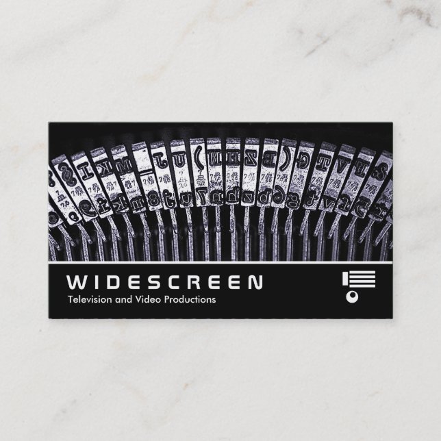 Widescreen 217 - Schreibmaschine Visitenkarte (Vorderseite)