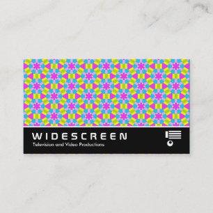 Widescreen 254 - farbenfrohe Geometrie Visitenkarte