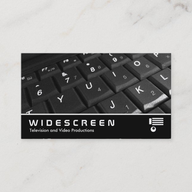 Widescreen 302 - Tastatur Visitenkarte (Vorderseite)