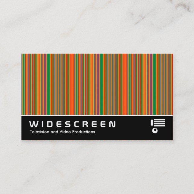 Widescreen 381 - Farbige Streifen 01 Visitenkarte (Vorderseite)