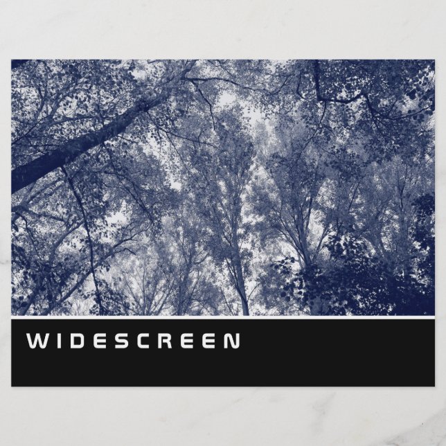 Widescreen - Blauer Herbst Flyer (Vorne)