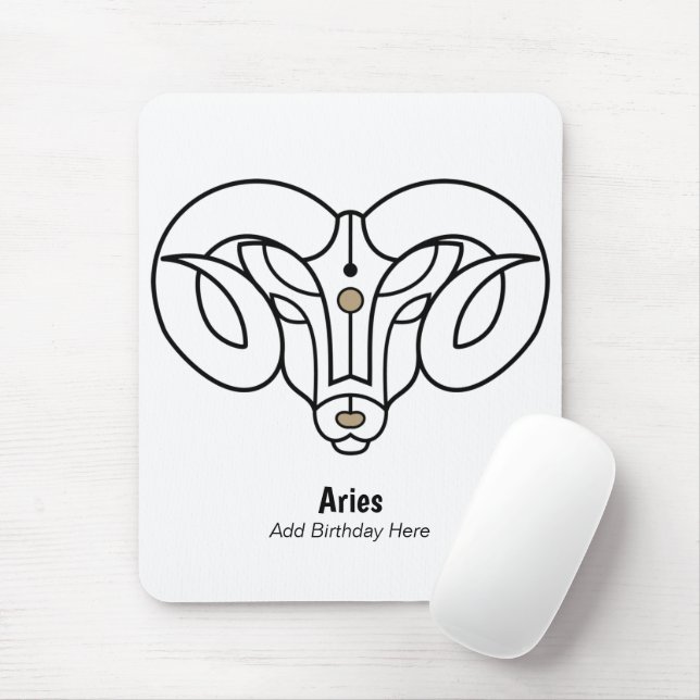 Widmt den Widder schwarzen Gold zur Personalisieru Mousepad (Mit Mouse)