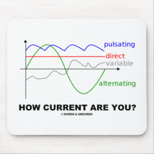 Wie aktuell sind Sie? (Physik verschiedener Ströme Mousepad