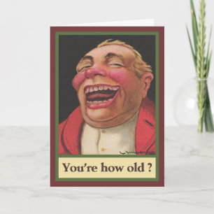 Wie alt bist du? Geburtstag Karte