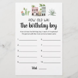 Wie alt war das Geburtstagsspiel?