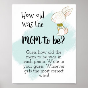 Wie alt war die Mama? Hase Poster