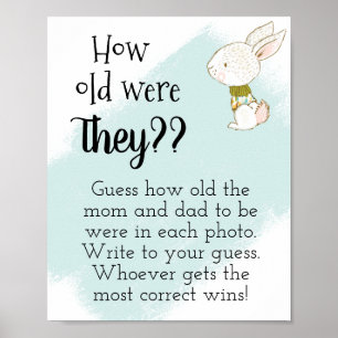 Wie alt waren sie? Hase Poster