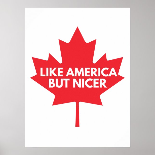 Wie Amerika, aber Nicer Poster (Vorne)