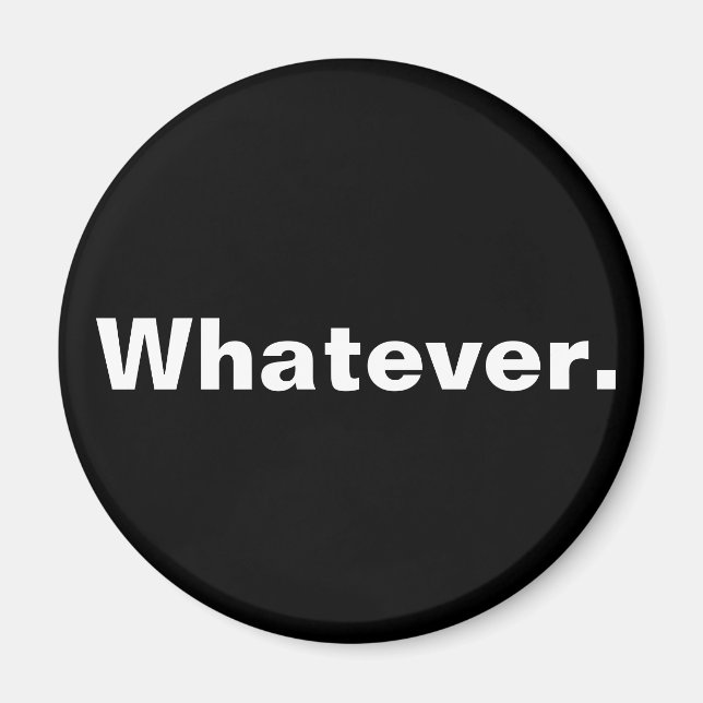 Wie auch immer ein Wort Minimaldesign Magnet (Vorne)