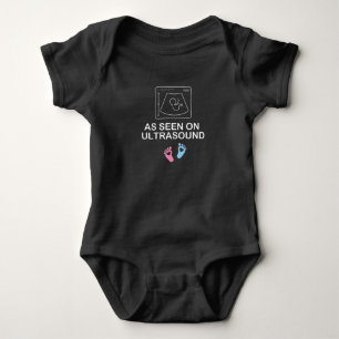 Wie auf Ultraschall gesehen, Baby Geschenk Origina Strampler