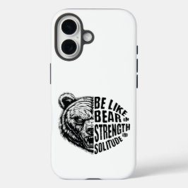 Wie Bär in Stärke und Einsamkeit iPhone 16 Hülle