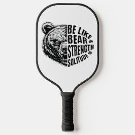 Wie Bär in Stärke und Einsamkeit Pickleball Schläger