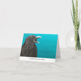 Wie bei meiner letzten E-Mail-Crow-Merkkarte Karte