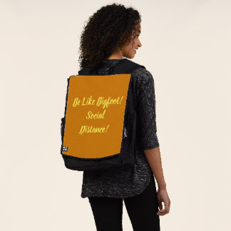 Wie Bigfoot und soziale Distanz Rucksack