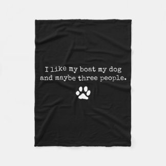 Wie Boots Hund und vielleicht 3 Leute Lustiges Boo Fleecedecke