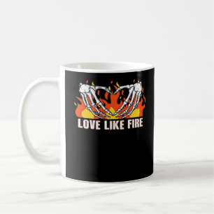Wie Classic - Skelettfächer Herz Kaffeetasse