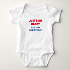Wie Daddy, Funny Message Baby One-Piece, Baby Strampler