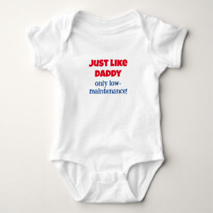 Wie Daddy, Funny Message Baby One-Piece, Strampler