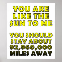 Wie das sonnenwitzige Poster