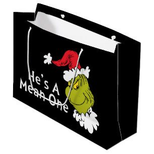 Wie der Grinch Weihnachten gestohlen hat Er ist Große Geschenktüte