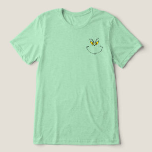 Wie der Grinch Weihnachten gestohlen hat Gesicht T Tri-Blend Shirt