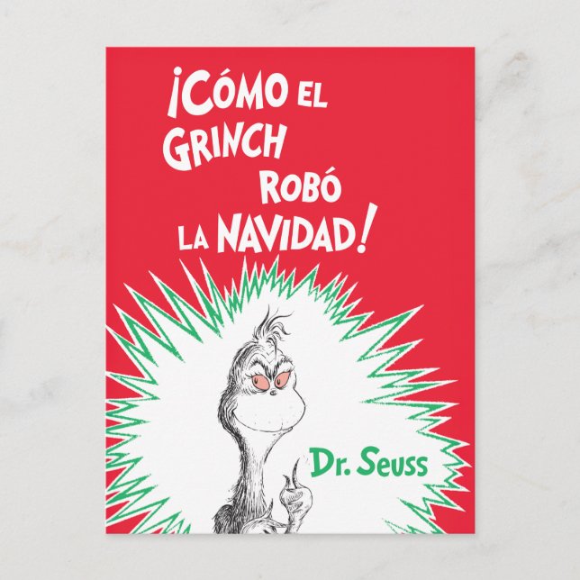 Wie der Grinch Weihnachten gestohlen hat Postkarte (Vorderseite)