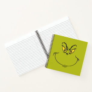 Wie der Grinch Weihnachten stahl Gesicht Notizbuch