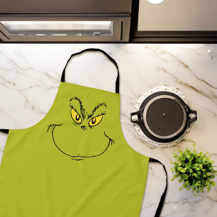 Wie der Grinch Weihnachten stahl Gesicht Schürze