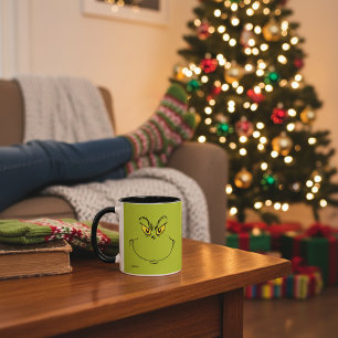 Wie der Grinch Weihnachten stahl Gesicht Tasse