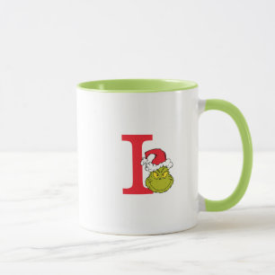 Wie der Grinch Weihnachten stahl   Monogramm I Tasse
