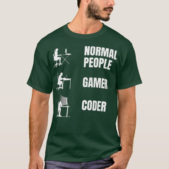 Wie der Programmierer die Funny Coding Cloding Pre T-Shirt (Vorderseite)