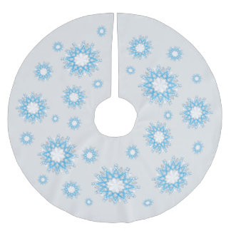 Wie der Schnee fliegt Polyester Weihnachtsbaumdecke