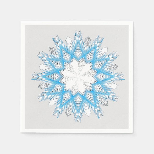 Wie der Schnee fliegt Serviette (Vorderseite)