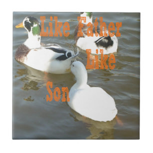 Wie der Vater, so der Sohn. Fliese