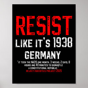 Wie Deutschland im Jahr 1938 widersetzt sich Deuts Poster